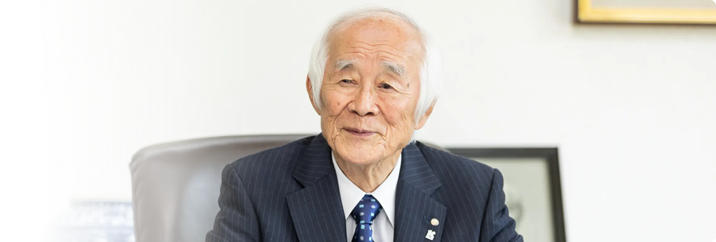 会長へのインタビュー写真